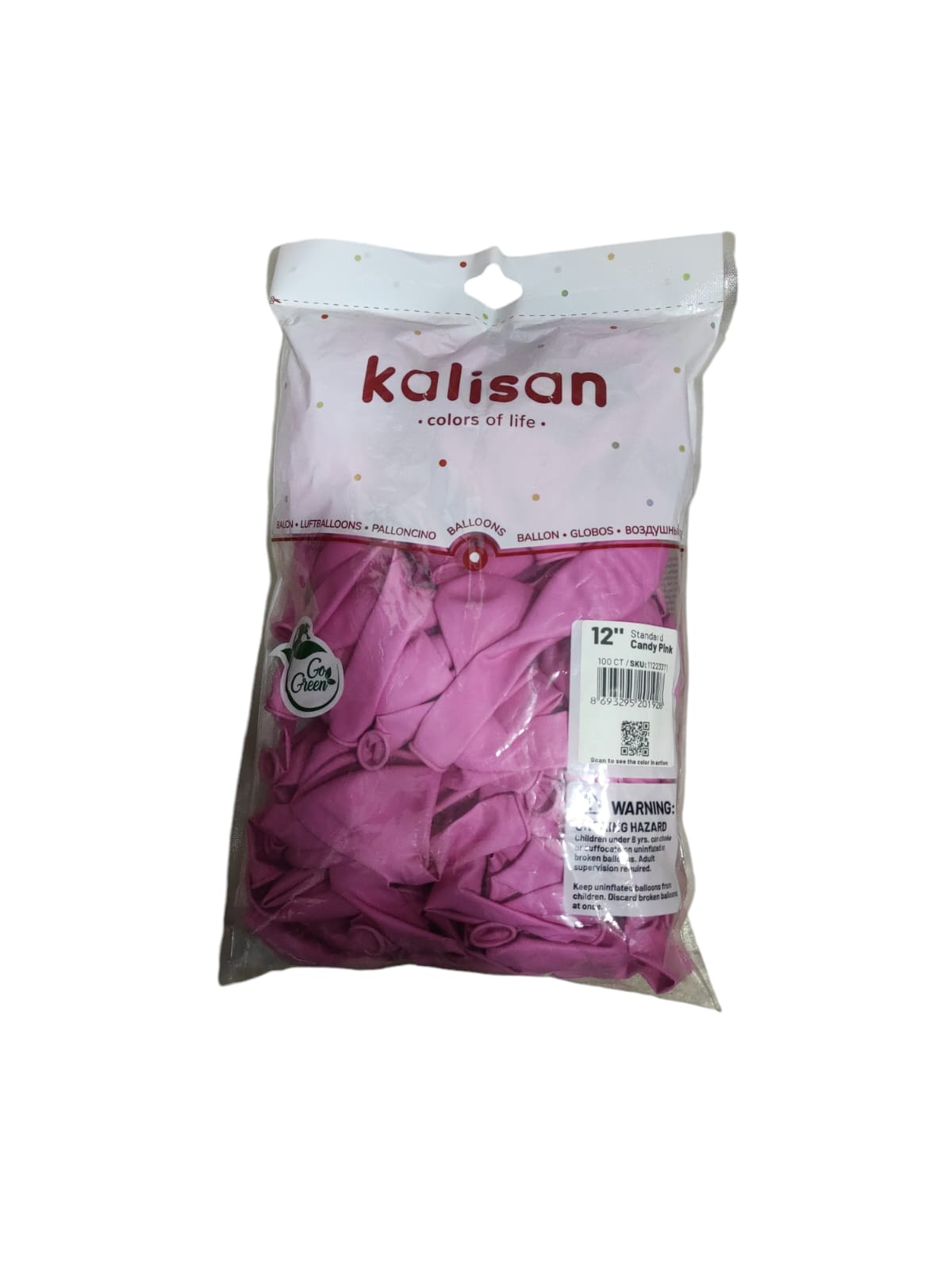 Toptan Kalisan Pastel Şeker Pembe Balon 12 100lü 